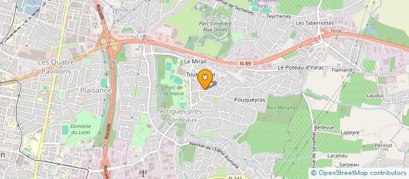 localisation de l'entreprise MONSIEUR DIDIER CATAFORT  ARTIGUES-PRES-BORDEAUX