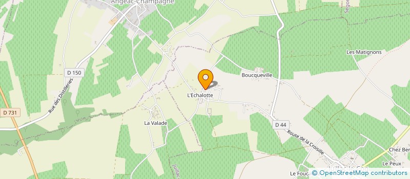 localisation de l'entreprise MONSIEUR DIDIER CAUDRON à JUILLAC-LE-COQ