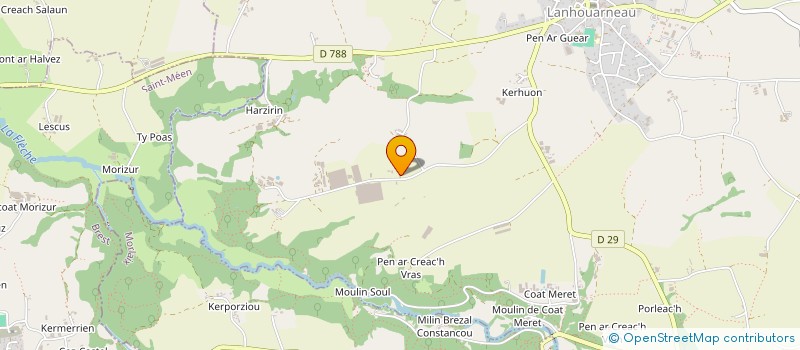 localisation de l'entreprise MONSIEUR DIDIER CAUGANT  LANHOUARNEAU