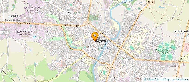 localisation de l'entreprise MONSIEUR DIDIER CAUVIN  MAYENNE