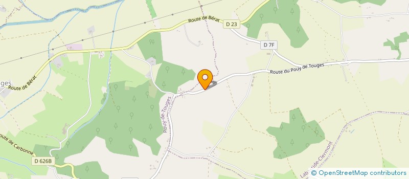 localisation de l'entreprise MONSIEUR DIDIER CAZAENTRE  LABASTIDE-CLERMONT