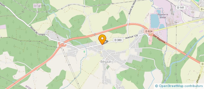 localisation de l'entreprise MONSIEUR DIDIER CAZAUX  BEGAAR