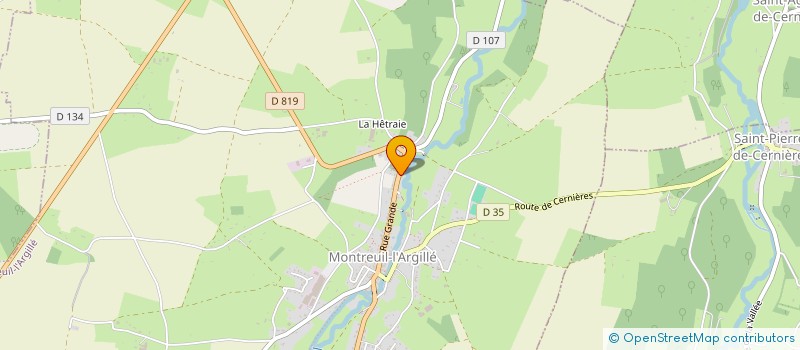 localisation de l'entreprise MONSIEUR DIDIER CESAR  MONTREUIL-L'ARGILLE