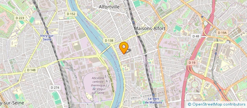 localisation de l'entreprise MONSIEUR DIDIER CHADEBEC  ALFORTVILLE