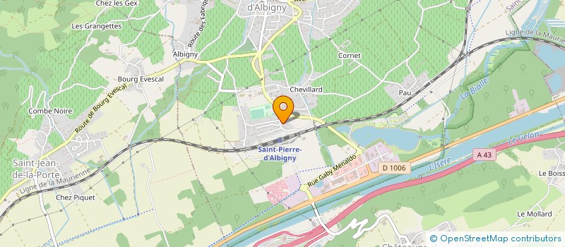 localisation de l'entreprise MONSIEUR DIDIER CHALLIER  SAINT PIERRE D'ALBIGNY