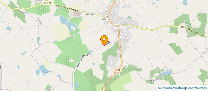 localisation de l'entreprise MONSIEUR DIDIER CHAMBON  CANCON