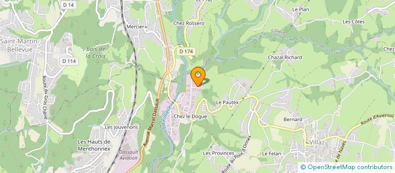 localisation de l'entreprise MONSIEUR DIDIER CHAMEY  VILLAZ