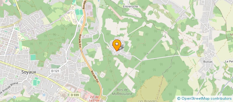 localisation de l'entreprise MONSIEUR DIDIER CHAMOULAUD  SOYAUX