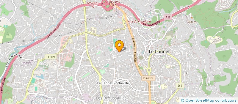 localisation de l'entreprise MONSIEUR DIDIER CHANOT à LE CANNET