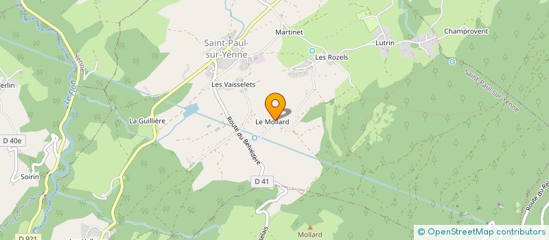 localisation de l'entreprise MONSIEUR DIDIER CHAPEL  SAINT-PAUL-SUR-YENNE