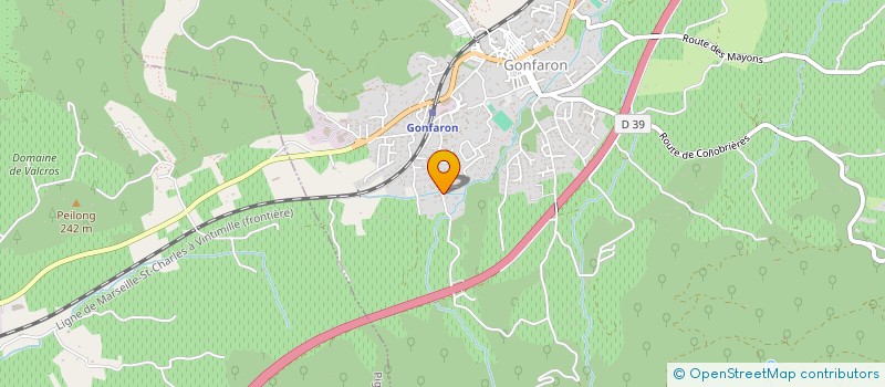 localisation de l'entreprise MONSIEUR DIDIER CHAPERT  GONFARON