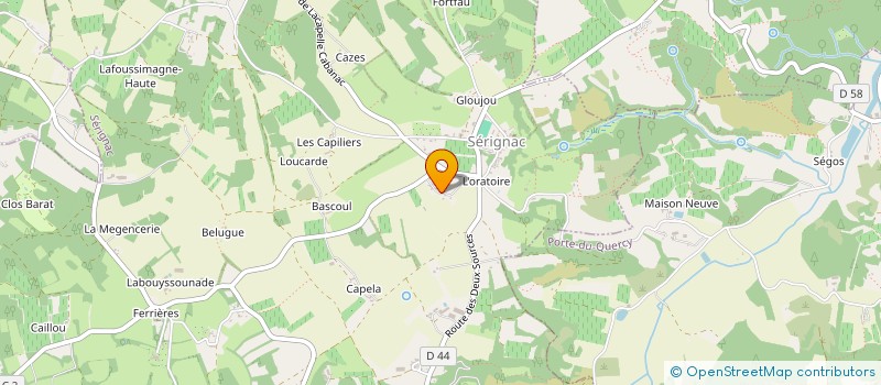 localisation de l'entreprise MONSIEUR DIDIER CHARIERAS  PUY L'EVEQUE