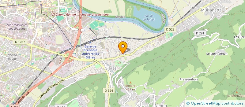 localisation de l'entreprise MONSIEUR DIDIER CHARRETON  GIERES