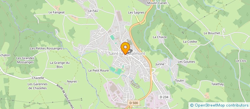 localisation de l'entreprise MONSIEUR DIDIER CHARRIER  SAINT-JUST-MALMONT