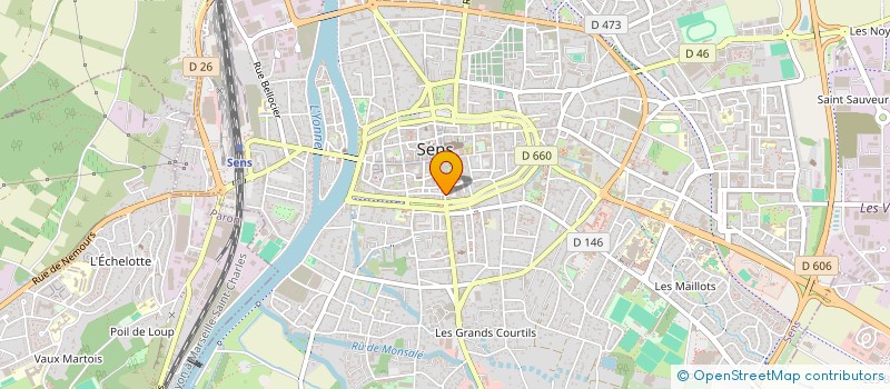 localisation de l'entreprise MONSIEUR DIDIER CHARVIN  SENS