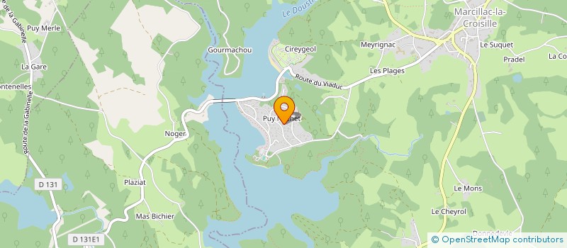 localisation de l'entreprise MONSIEUR DIDIER CHASSAGNARD  MARCILLAC-LA-CROISILLE