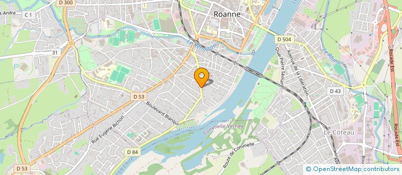 localisation de l'entreprise MONSIEUR DIDIER CHATELET  ROANNE