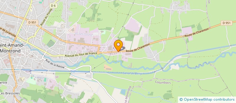 localisation de l'entreprise MONSIEUR DIDIER CHATIRON  SAINT-AMAND-MONTROND