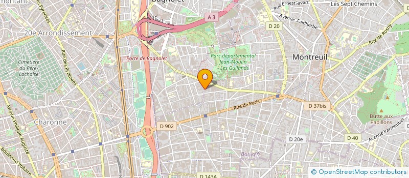 localisation de l'entreprise MONSIEUR DIDIER CHAUDANSON à MONTREUIL