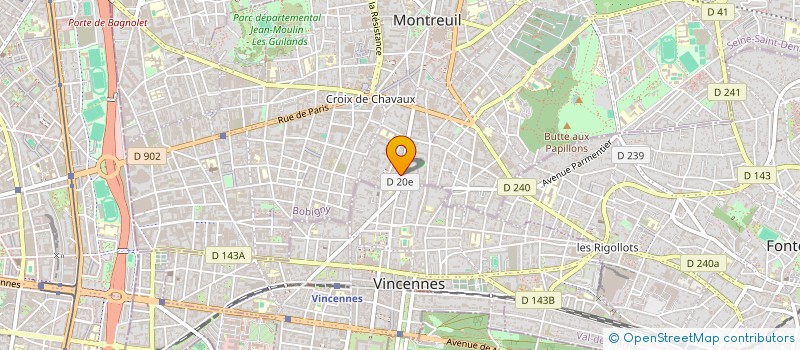 localisation de l'entreprise MONSIEUR DIDIER CHAULET à MONTREUIL