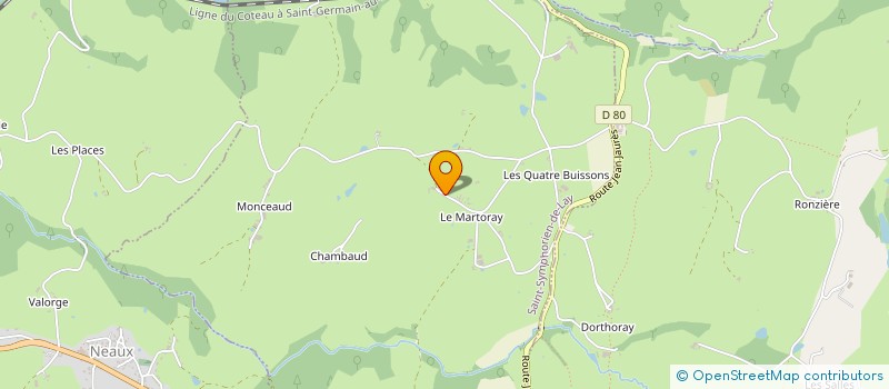 localisation de l'entreprise MONSIEUR DIDIER CHAULIEU  SAINT-SYMPHORIEN-DE-LAY