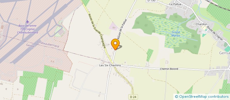 localisation de l'entreprise MONSIEUR DIDIER CHAUMET à GENSAC-LA-PALLUE