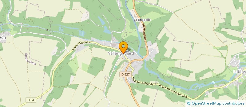 localisation de l'entreprise MONSIEUR DIDIER CHAUVIN  VALLANGOUJARD