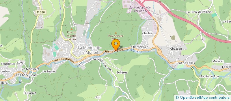 localisation de l'entreprise MONSIEUR DIDIER CHEZE  LA MONNERIE-LE-MONTEL