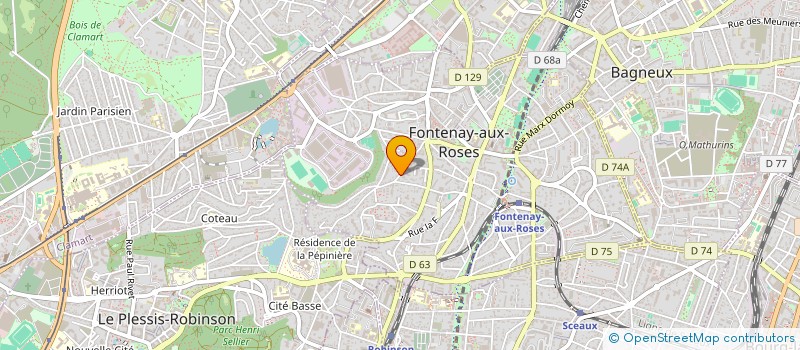localisation de l'entreprise MONSIEUR DIDIER CLARCK à FONTENAY-AUX-ROSES