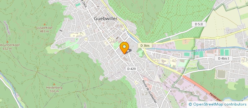 localisation de l'entreprise MONSIEUR DIDIER CLAUDEL  GUEBWILLER