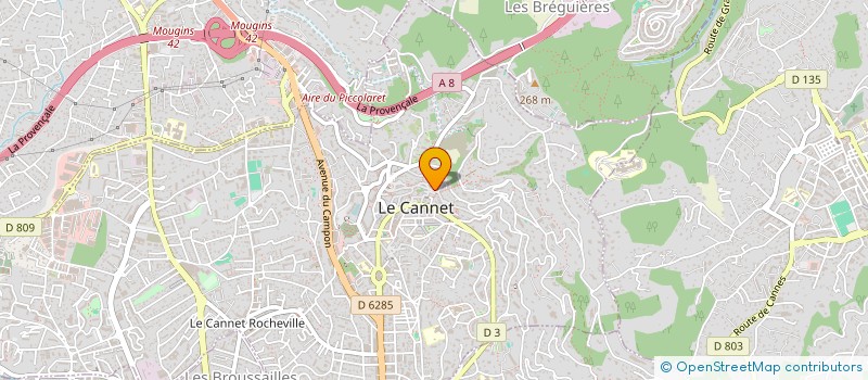 localisation de l'entreprise MONSIEUR DIDIER CLAUX à LE CANNET