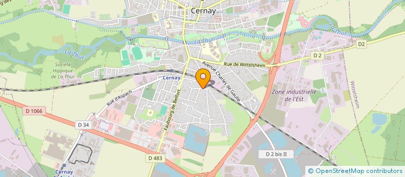 localisation de l'entreprise MONSIEUR DIDIER CLAVREUL  CERNAY