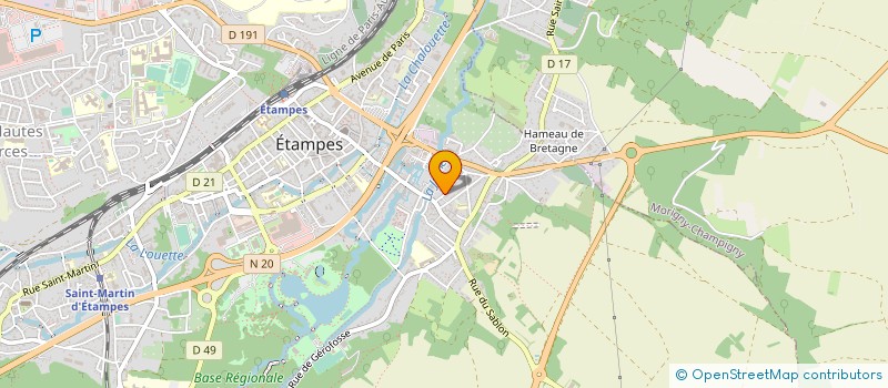 localisation de l'entreprise MONSIEUR DIDIER CLEVY  ETAMPES