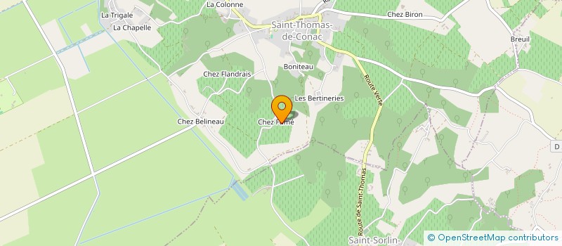 localisation de l'entreprise MONSIEUR DIDIER COMBAS  SAINT-THOMAS-DE-CONAC