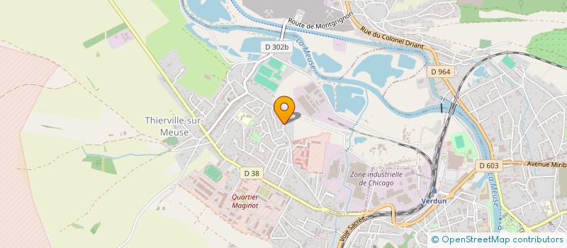 localisation de l'entreprise MONSIEUR DIDIER COMBES  THIERVILLE-SUR-MEUSE