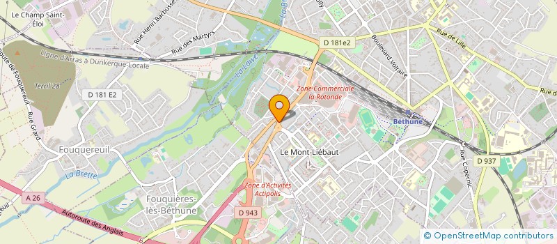 localisation de l'entreprise MONSIEUR DIDIER CORDIER  BETHUNE