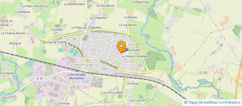 localisation de l'entreprise MONSIEUR DIDIER CORREC  L'HERMITAGE