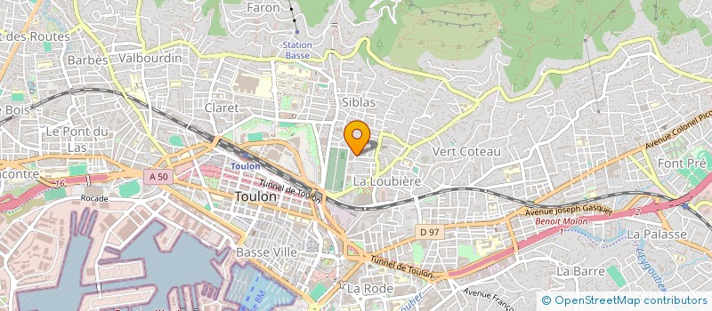 localisation de l'entreprise MONSIEUR DIDIER COUDERC  TOULON