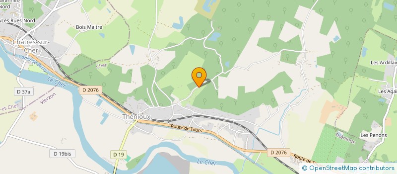 localisation de l'entreprise MONSIEUR DIDIER COURCELLES  THENIOUX