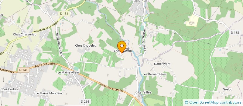 localisation de l'entreprise MONSIEUR DIDIER COURTOIS  CHANIERS