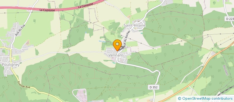 localisation de l'entreprise MONSIEUR DIDIER COURTOIS  VENNANS