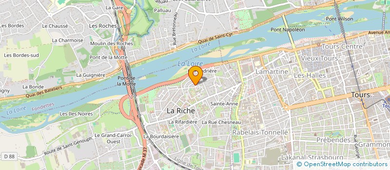 localisation de l'entreprise MONSIEUR DIDIER COUSSINET  LA RICHE