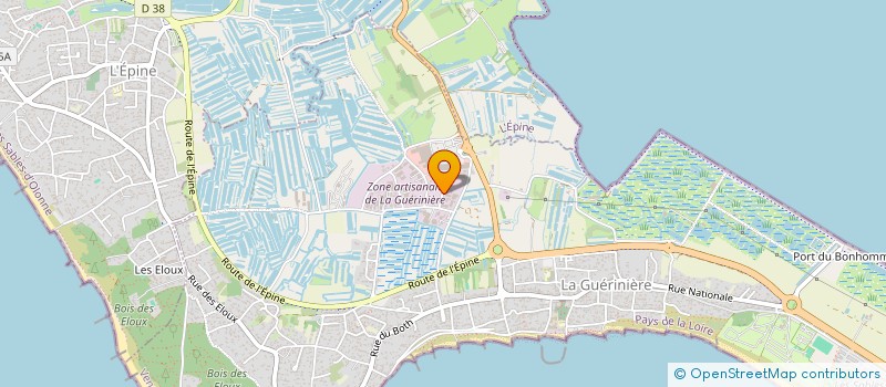 localisation de l'entreprise MONSIEUR DIDIER COUTHOUIS  LA GUERINIERE