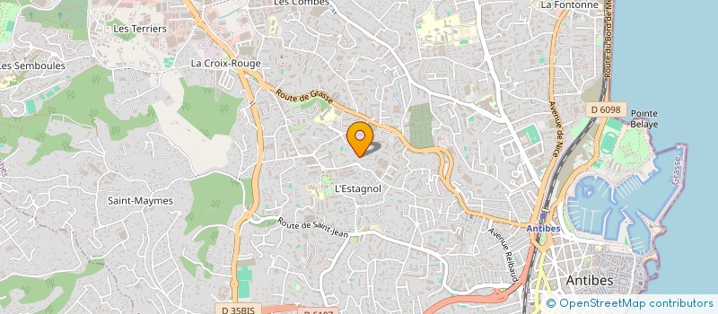 localisation de l'entreprise MONSIEUR DIDIER CREQUIGNE  ANTIBES