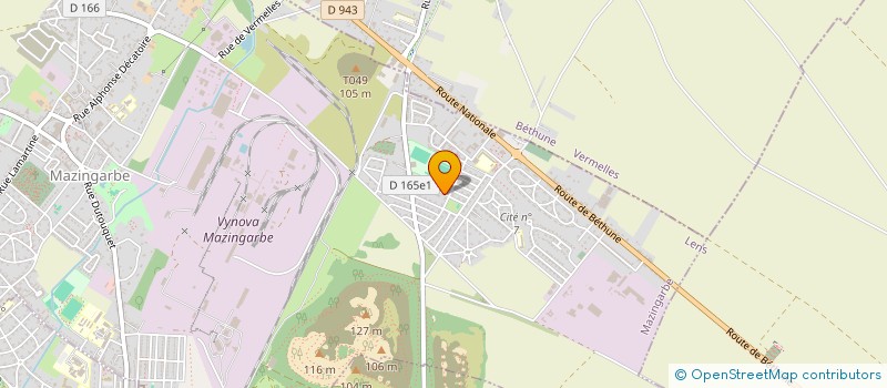 localisation de l'entreprise MONSIEUR DIDIER CRETON  MAZINGARBE