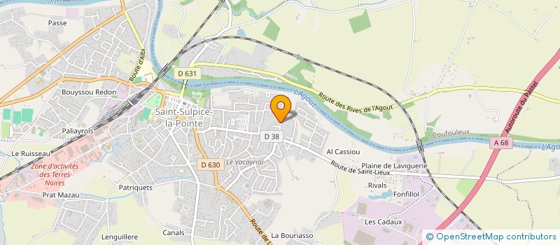 localisation de l'entreprise MONSIEUR DIDIER CROS à SAINT-SULPICE-LA-POINTE