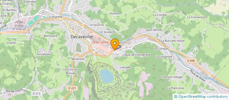 localisation de l'entreprise MONSIEUR DIDIER CROS  DECAZEVILLE