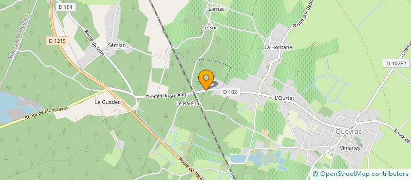 localisation de l'entreprise MONSIEUR DIDIER CRUCHON  QUEYRAC