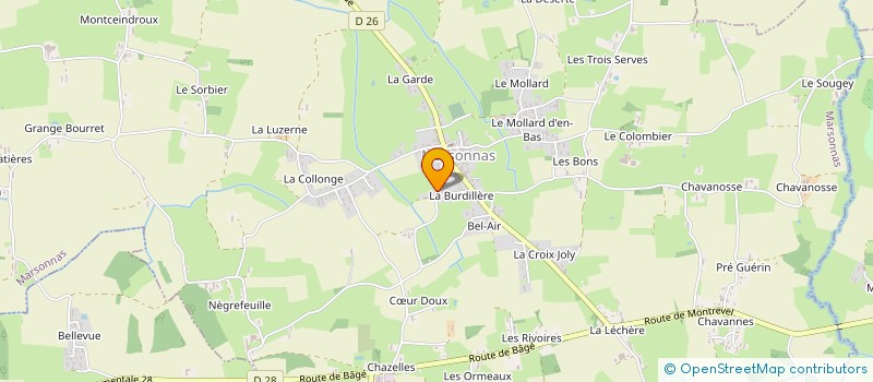 localisation de l'entreprise MONSIEUR DIDIER CURT  MARSONNAS