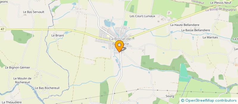 localisation de l'entreprise MONSIEUR DIDIER CUSSON à LA BOSSE-DE-BRETAGNE